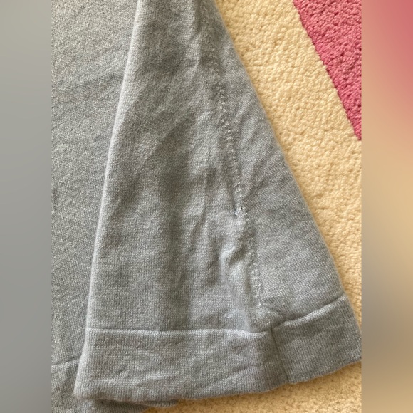 Brunello Cucinelli Blue Grey Cashmere Short Sleeve Bateau Neck Sweater Monili XS - Picture 6 of 12